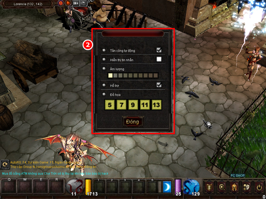 Chức năng chính của Game MU Tử Thần